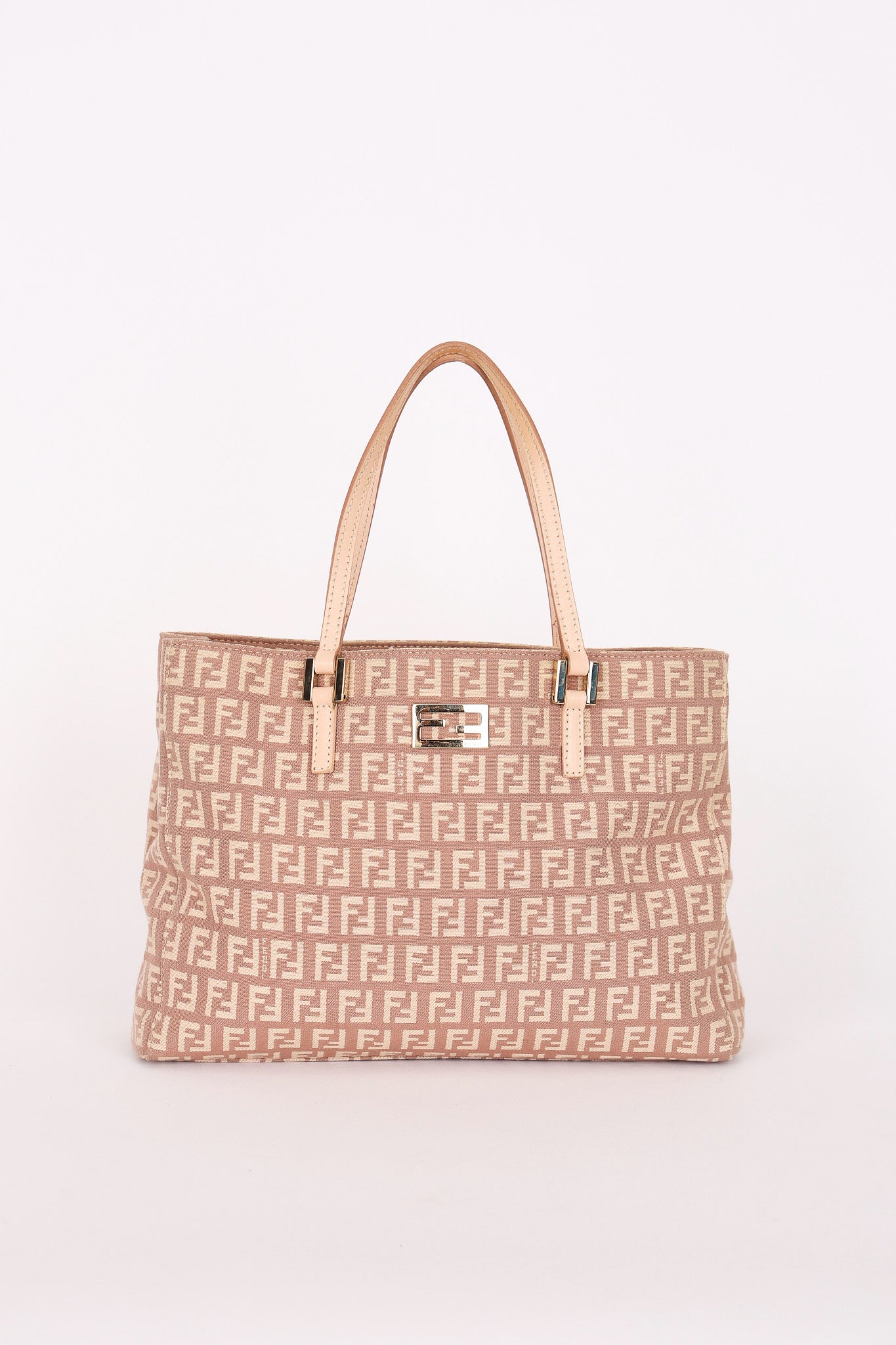 Fendi Zucchino Mini Tote Pink