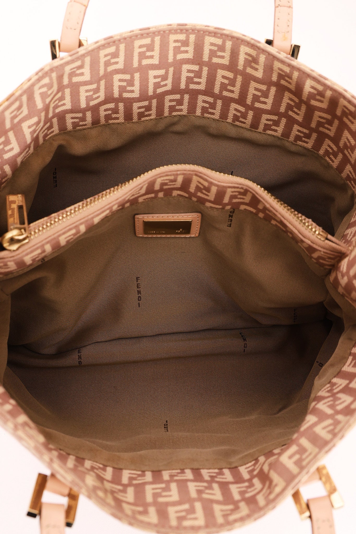 Fendi Zucchino Mini Tote Pink