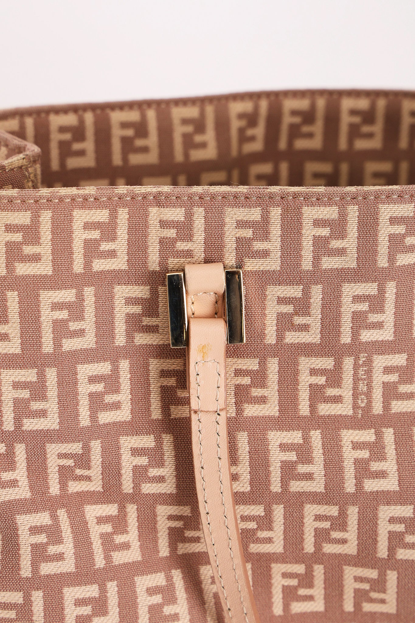 Fendi Zucchino Mini Tote Pink