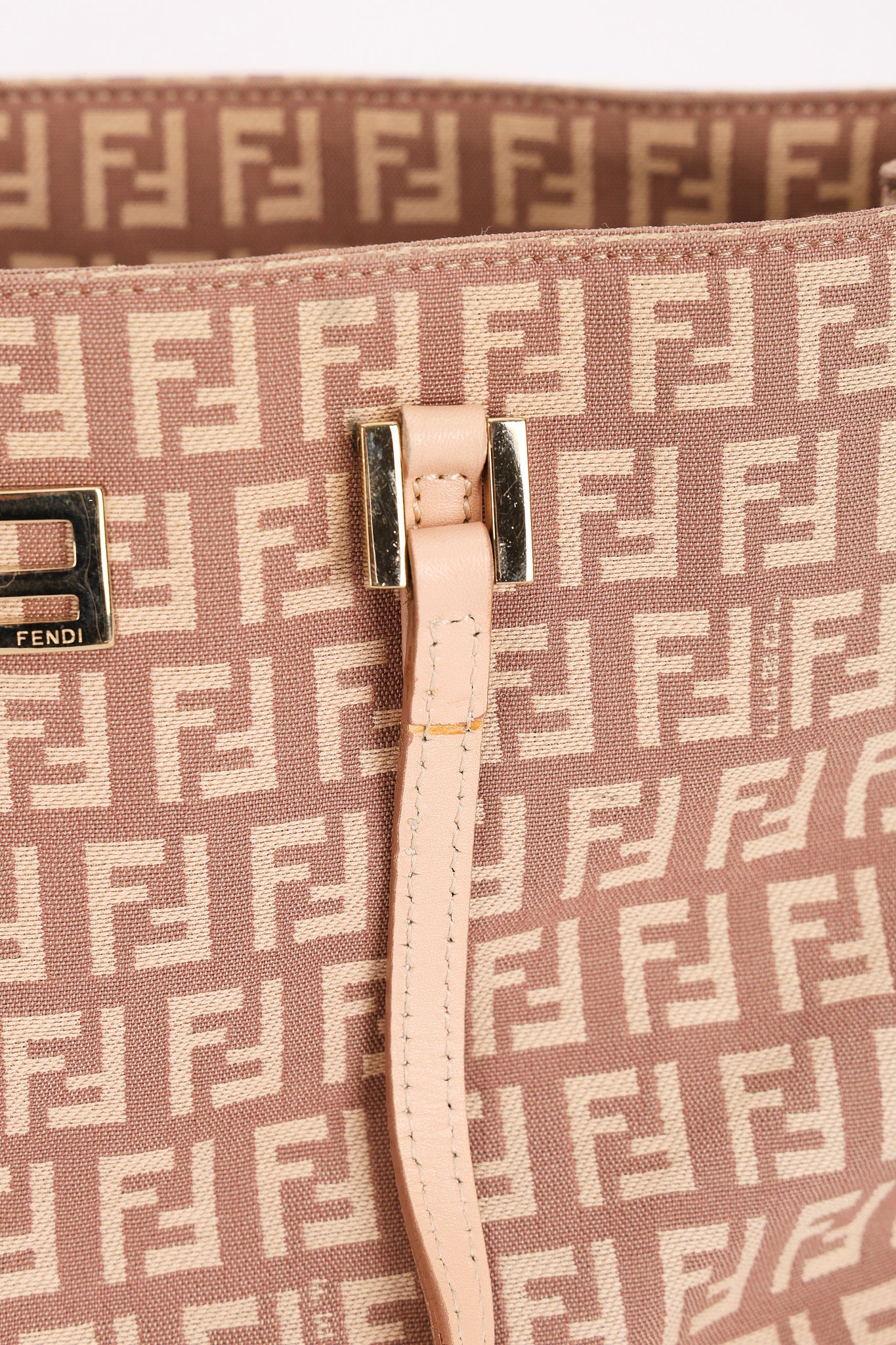 Fendi Zucchino Mini Tote Pink
