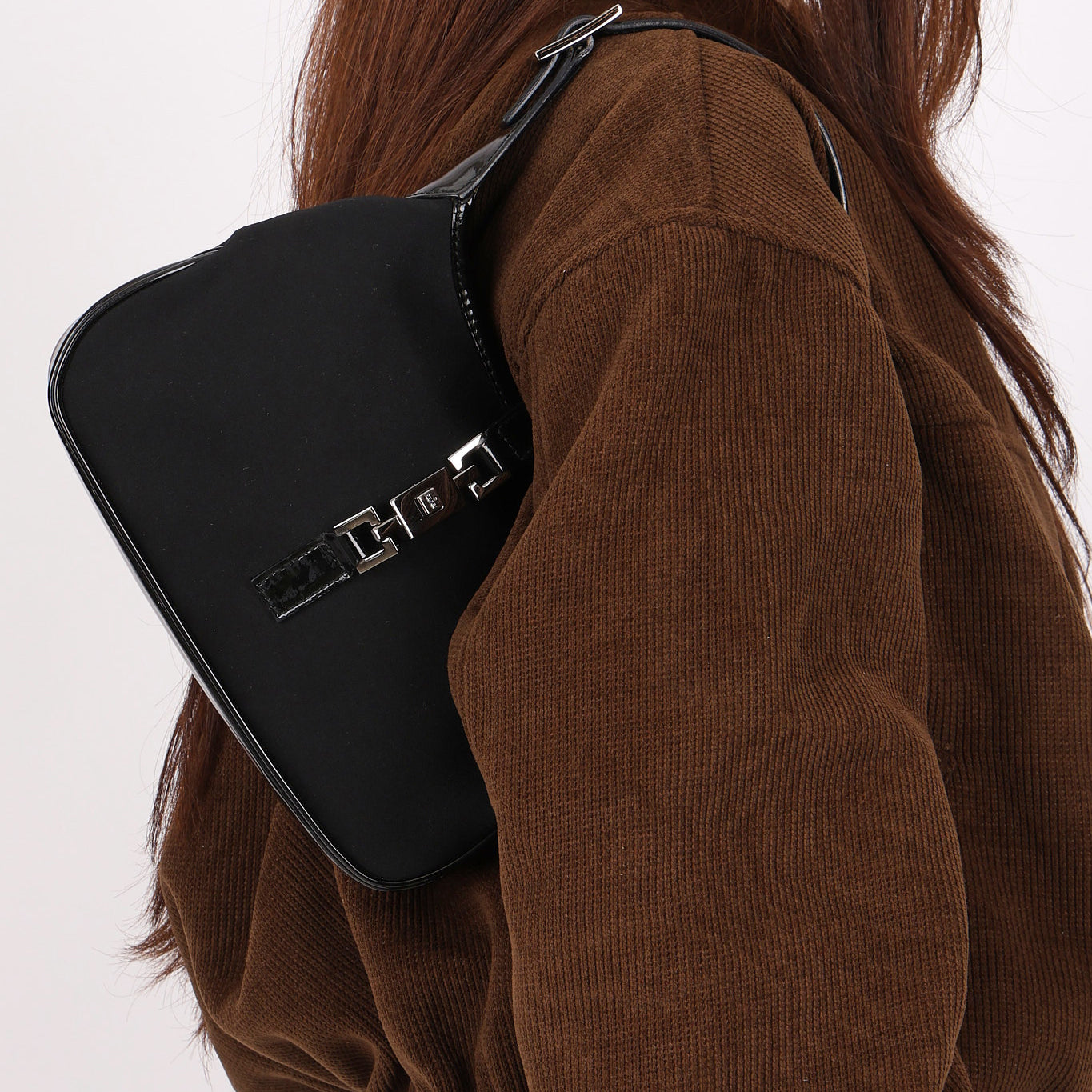 Gucci Mini Jackie Bag Black Neoprene & Patent
