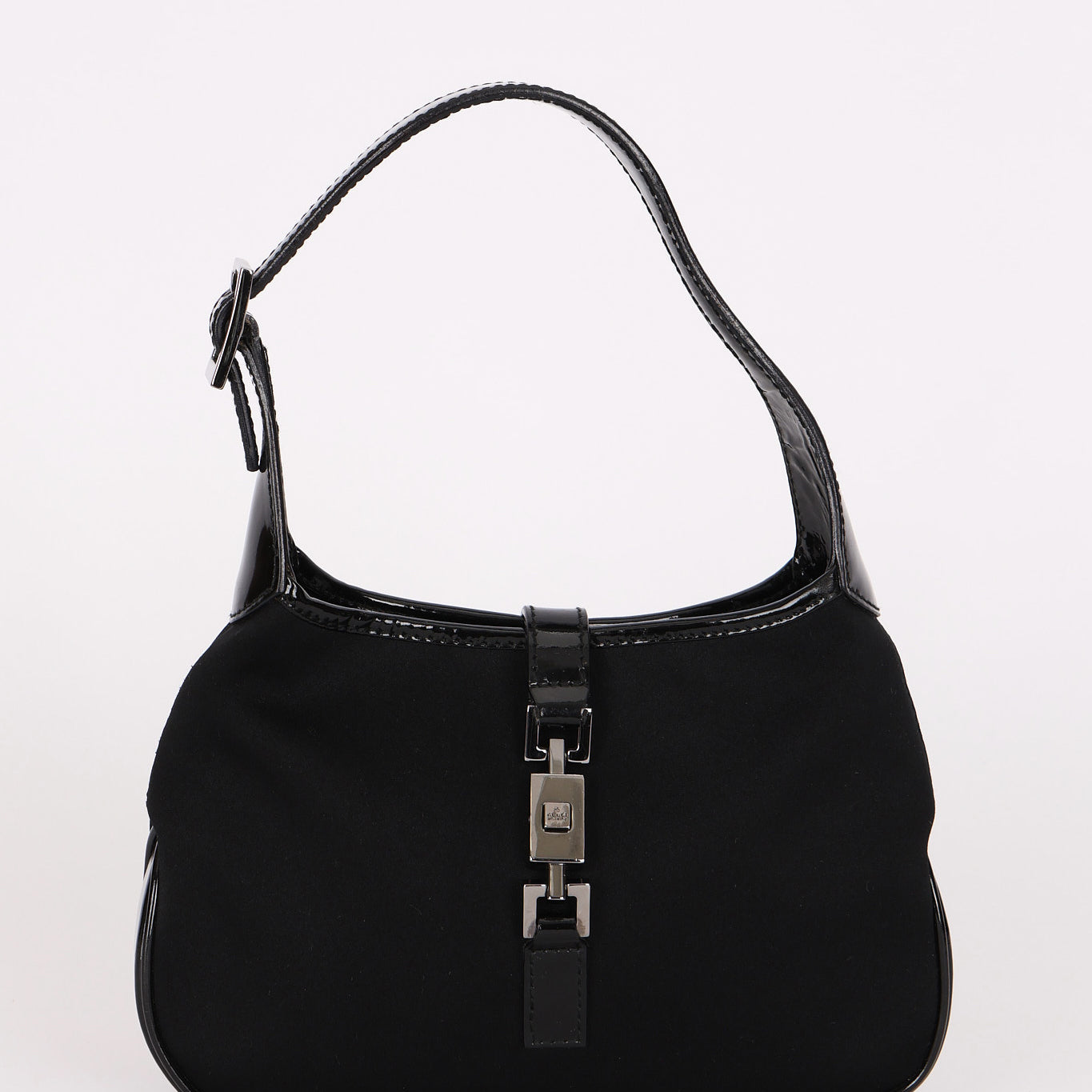 Gucci Mini Jackie Bag Black Neoprene & Patent