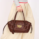 Prada Pattina Pushlock Sound Shoulder Bag