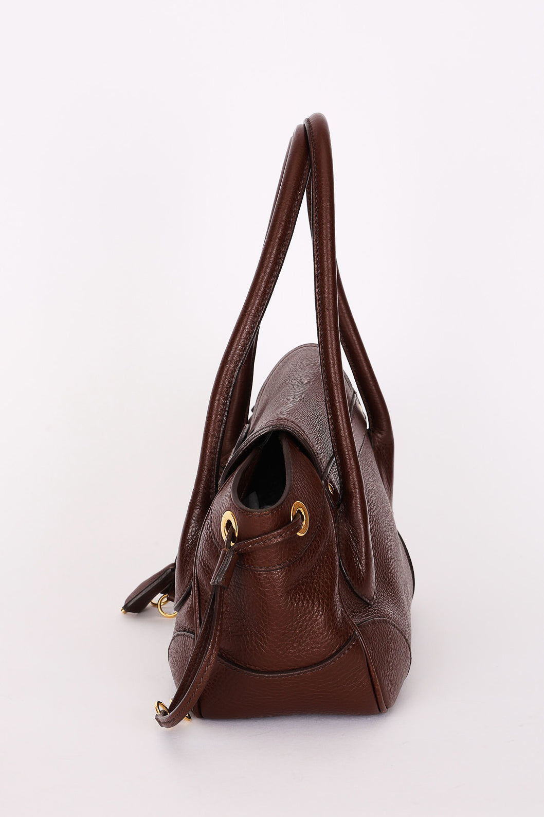 Prada Pattina Pushlock Sound Shoulder Bag
