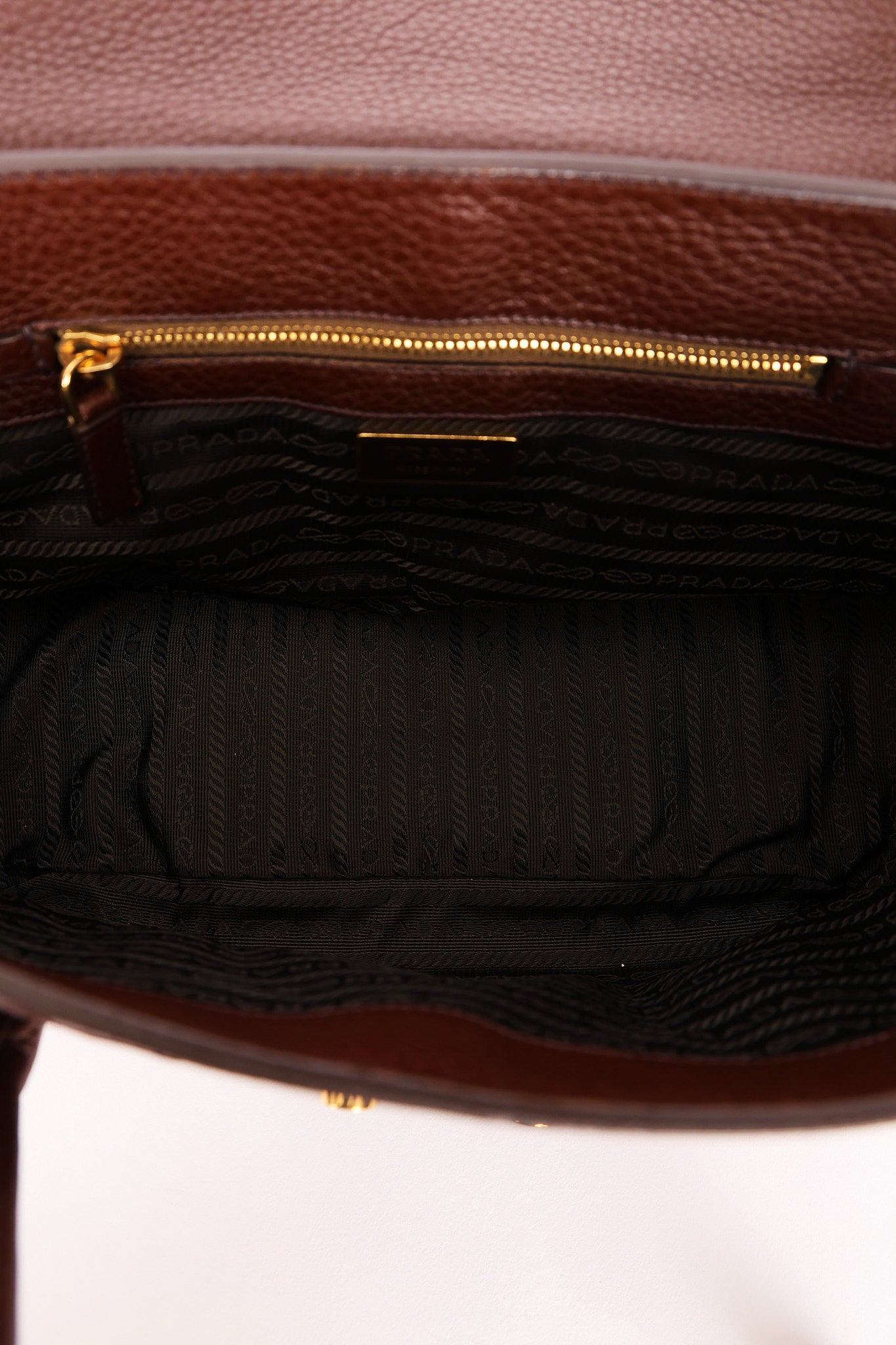 Prada Pattina Pushlock Sound Shoulder Bag