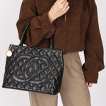 Chanel Timeless Medallion Tote Black Caviar 24K GP