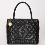 Chanel Timeless Medallion Tote Black Caviar 24K GP