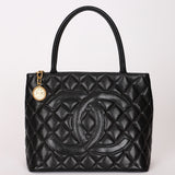 Chanel Timeless Medallion Tote Black Caviar 24K GP