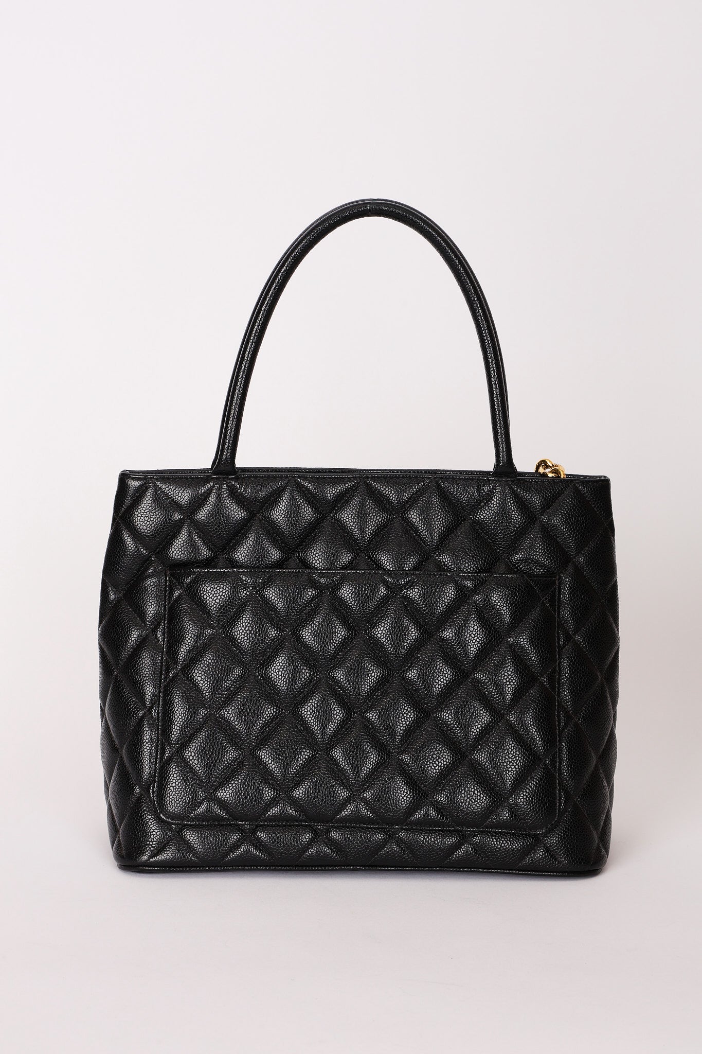 Chanel Timeless Medallion Tote Black Caviar 24K GP