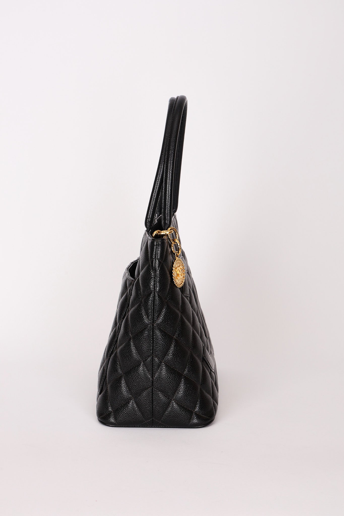 Chanel Timeless Medallion Tote Black Caviar 24K GP