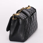 Chanel Elegant Single Flap Black Calfskin 2015 AGHW