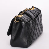 Chanel Elegant Single Flap Black Calfskin 2015 AGHW