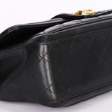 Chanel Elegant Single Flap Black Calfskin 2015 AGHW