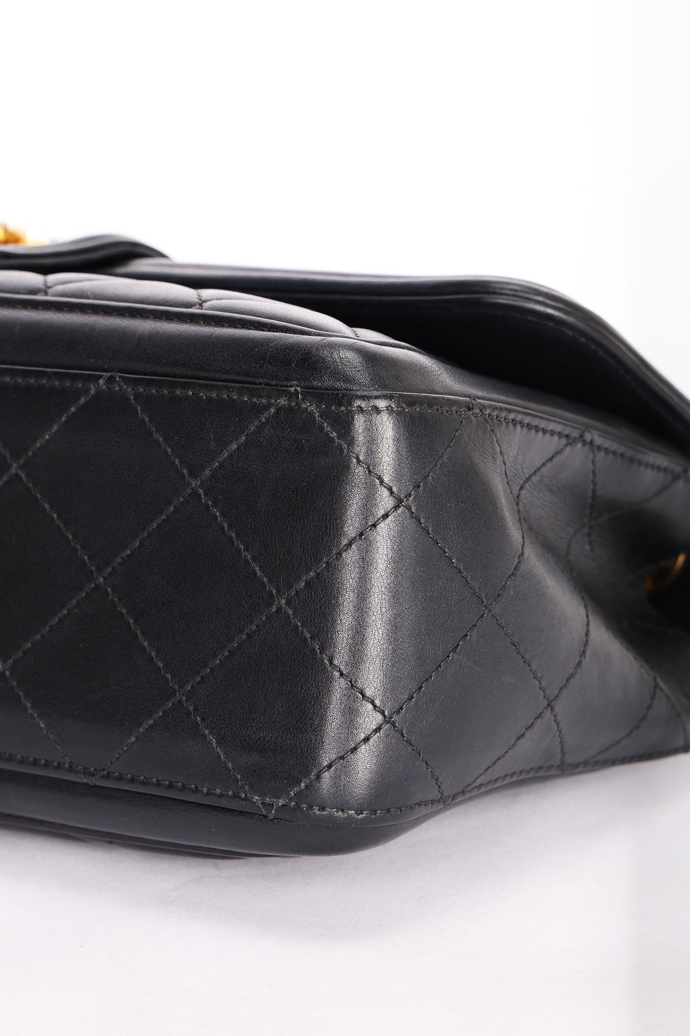 Chanel Elegant Single Flap Black Calfskin 2015 AGHW