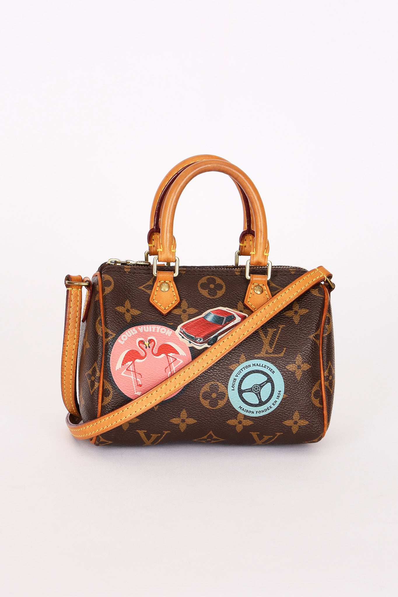 Louis Vuitton Monogram World Tour Nano Speedy