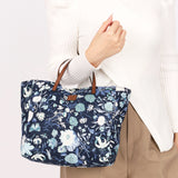 Gucci Floral Print Denim Tote