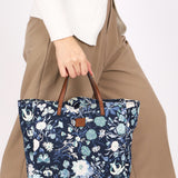 Gucci Floral Print Denim Tote