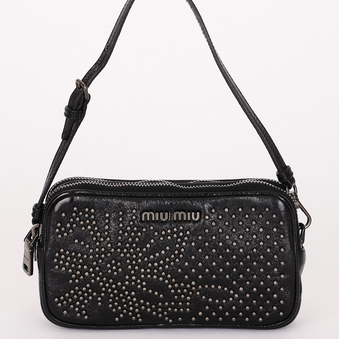 Miu Miu Studded Mini Pouch with Strap