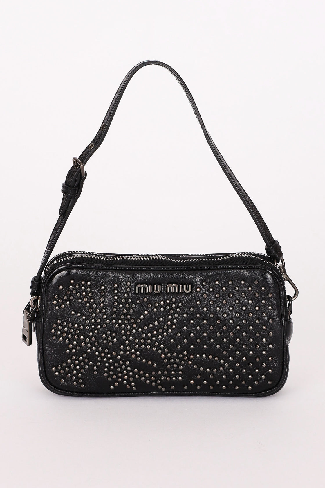 Miu Miu Studded Mini Pouch with Strap
