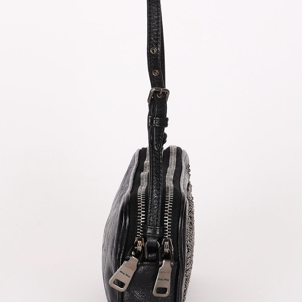 Miu Miu Studded Mini Pouch with Strap