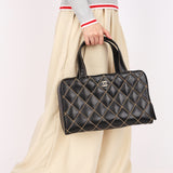 Chanel Whipstitched Tote Black Calfskin RHW