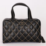 Chanel Whipstitched Tote Black Calfskin RHW