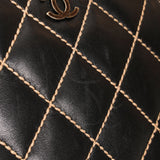 Chanel Whipstitched Tote Black Calfskin RHW