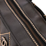 Chanel Whipstitched Tote Black Calfskin RHW