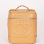 Chanel Timeless Vanity Bag Beige Caviar 24K GP
