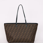 Fendi Zucca Fortune Fish Tote Coated Canvas