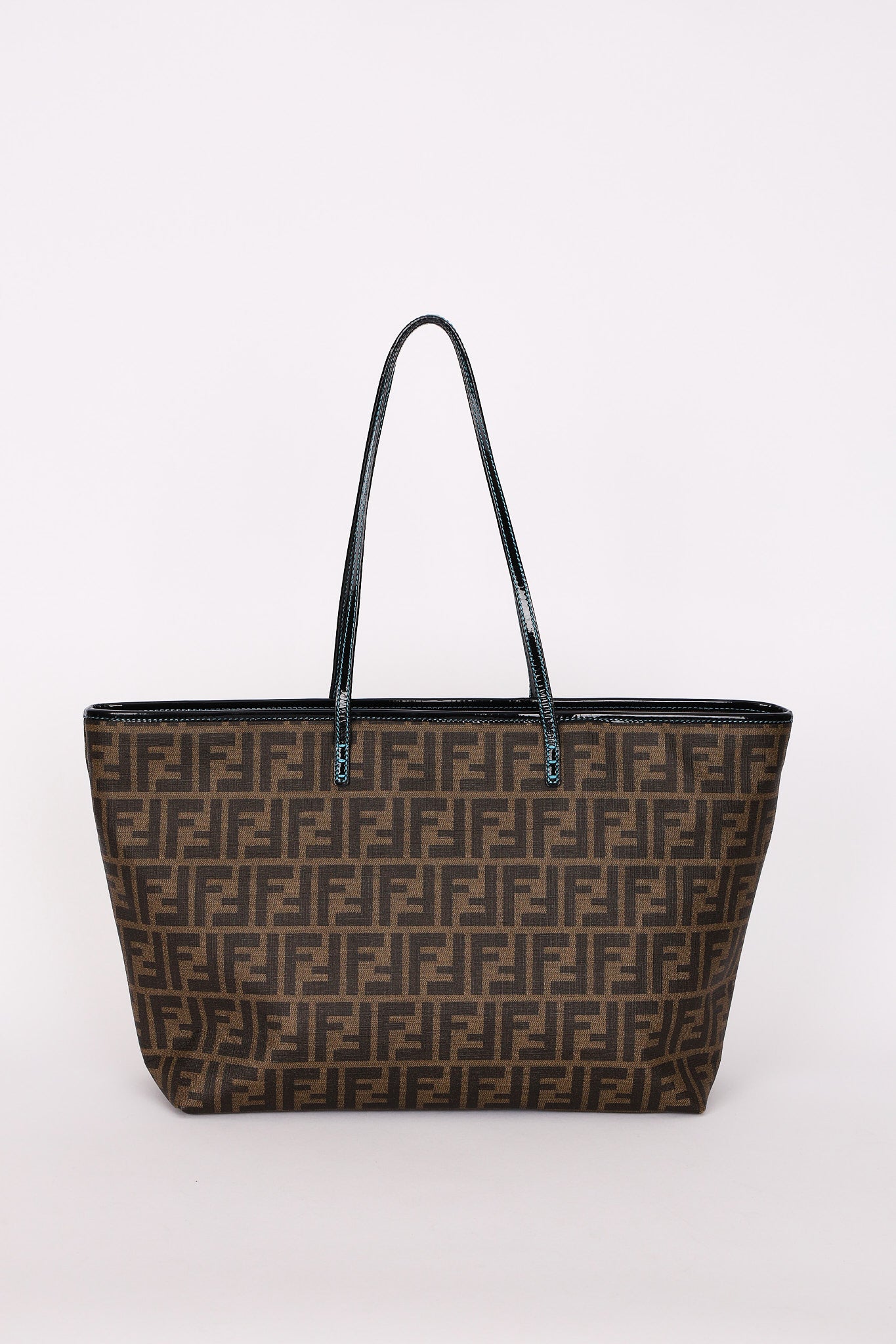 Fendi Zucca Fortune Fish Tote Coated Canvas