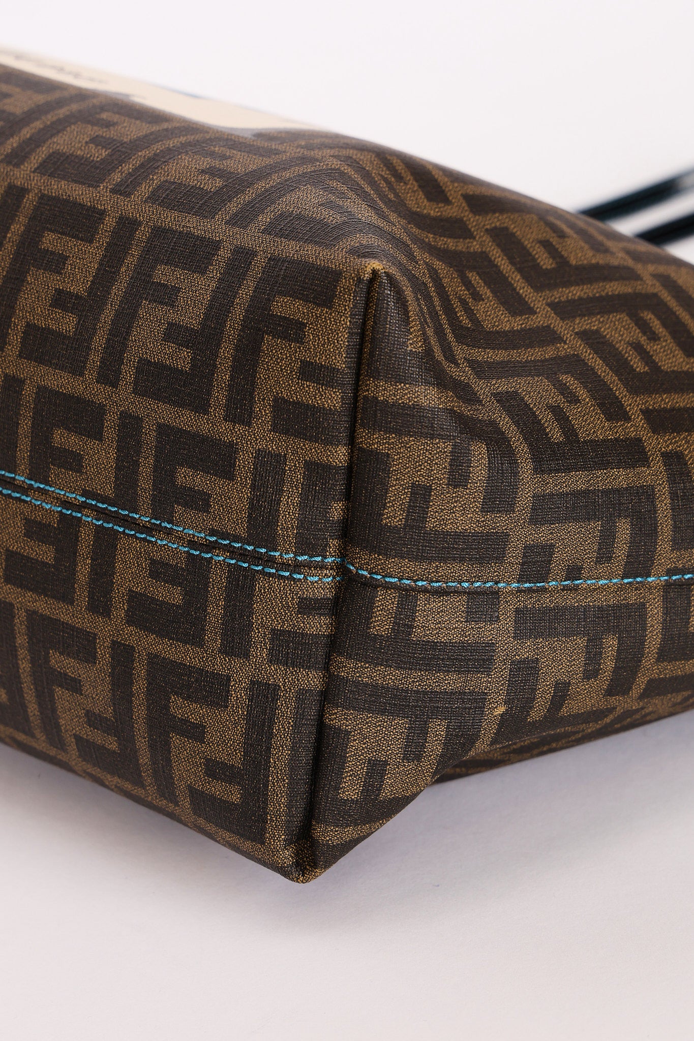 Fendi Zucca Fortune Fish Tote Coated Canvas