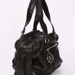 Chanel Essential Chocolate Bar Bowling Bag Black Calfskin 2007 RHW
