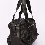 Chanel Essential Chocolate Bar Bowling Bag Black Calfskin 2007 RHW