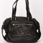 Chanel Chocolate Bar Shoulder Bag Black Calfskin RHW