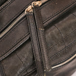 Chanel Chocolate Bar Shoulder Bag Black Calfskin RHW