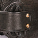 Chanel Chocolate Bar Shoulder Bag Black Calfskin RHW