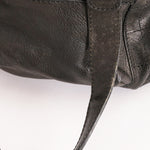 Chanel Chocolate Bar Shoulder Bag Black Calfskin RHW