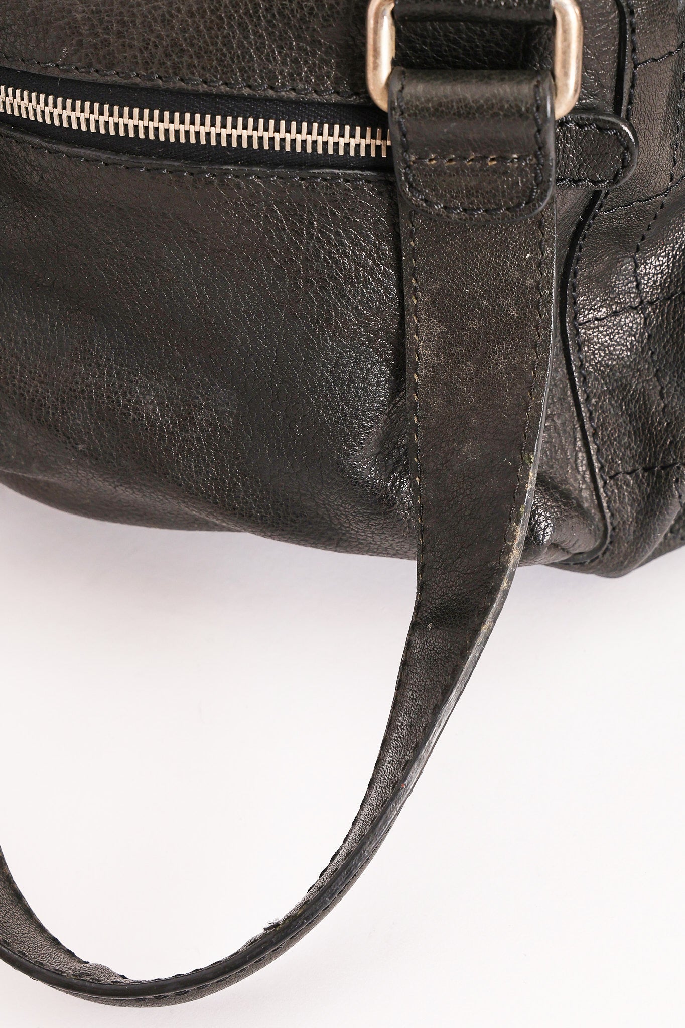 Chanel Chocolate Bar Shoulder Bag Black Calfskin RHW