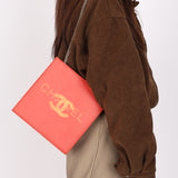 Chanel (Double-Sided Coral Logo Shoulder Bag)
