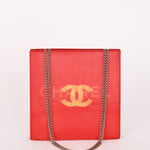 Chanel (Double-Sided Coral Logo Shoulder Bag)