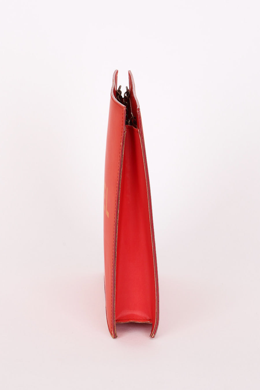 Chanel (Double-Sided Coral Logo Shoulder Bag)