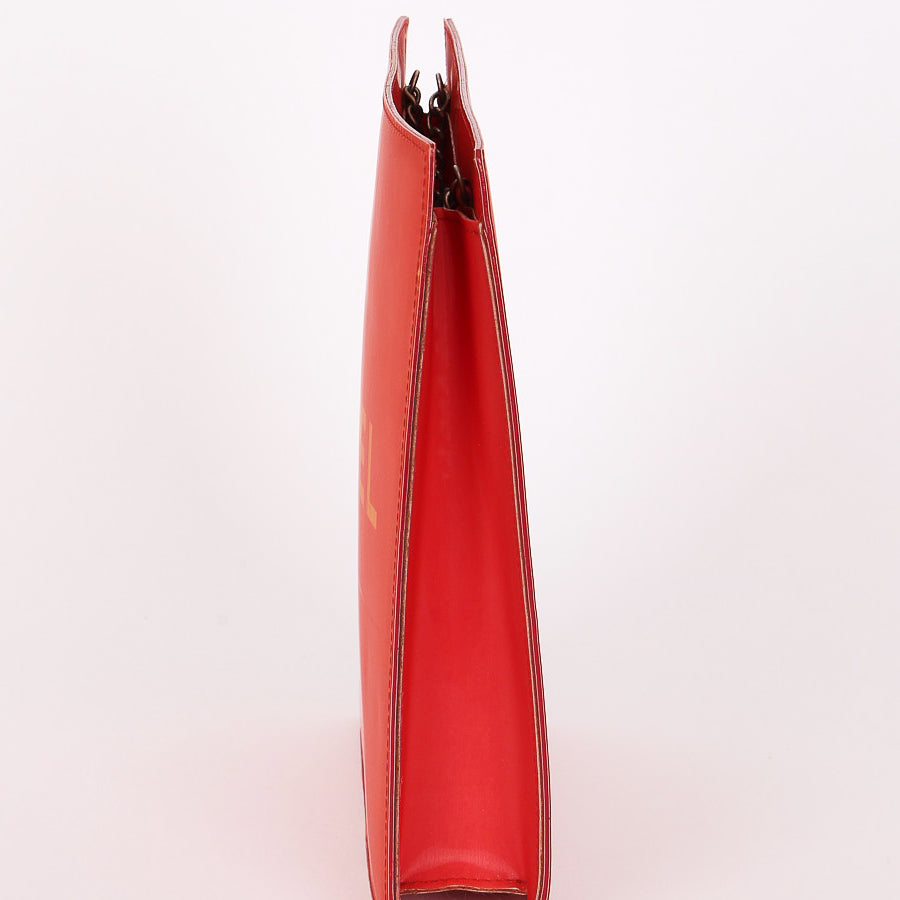Chanel (Double-Sided Coral Logo Shoulder Bag)