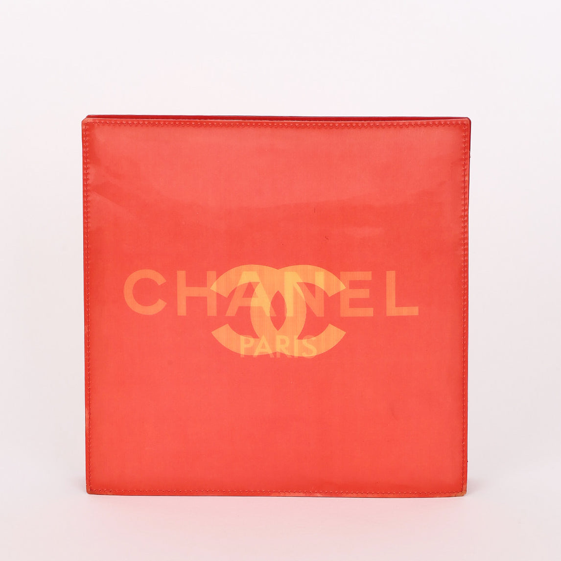 Chanel (Double-Sided Coral Logo Shoulder Bag)