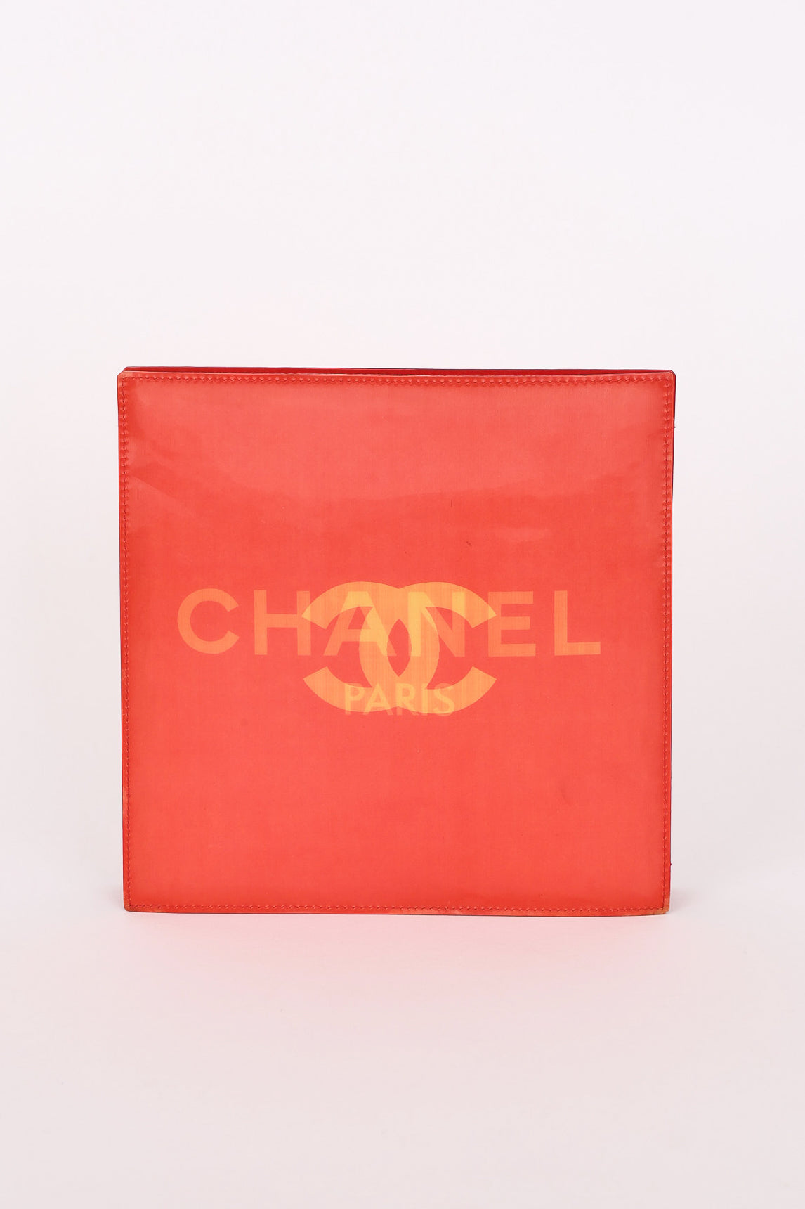 Chanel (Double-Sided Coral Logo Shoulder Bag)