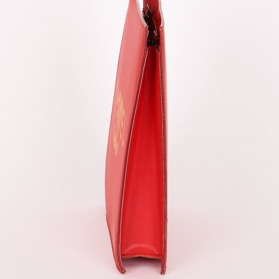 Chanel (Double-Sided Coral Logo Shoulder Bag)