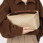 Celine Triomphe Shoulder Bag Coated Canvas