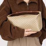 Celine Triomphe Shoulder Bag Coated Canvas