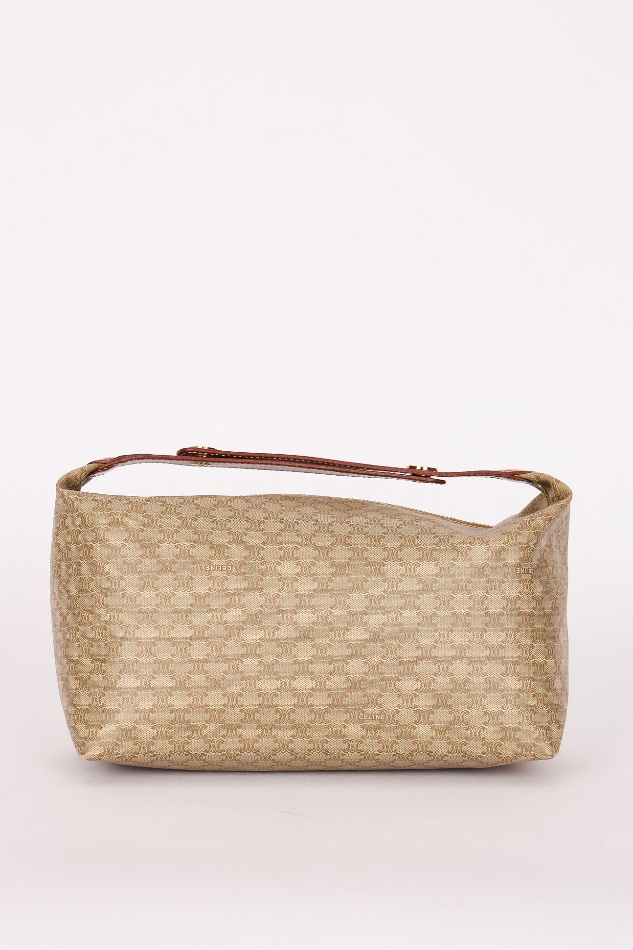 Celine Triomphe Shoulder Bag Coated Canvas