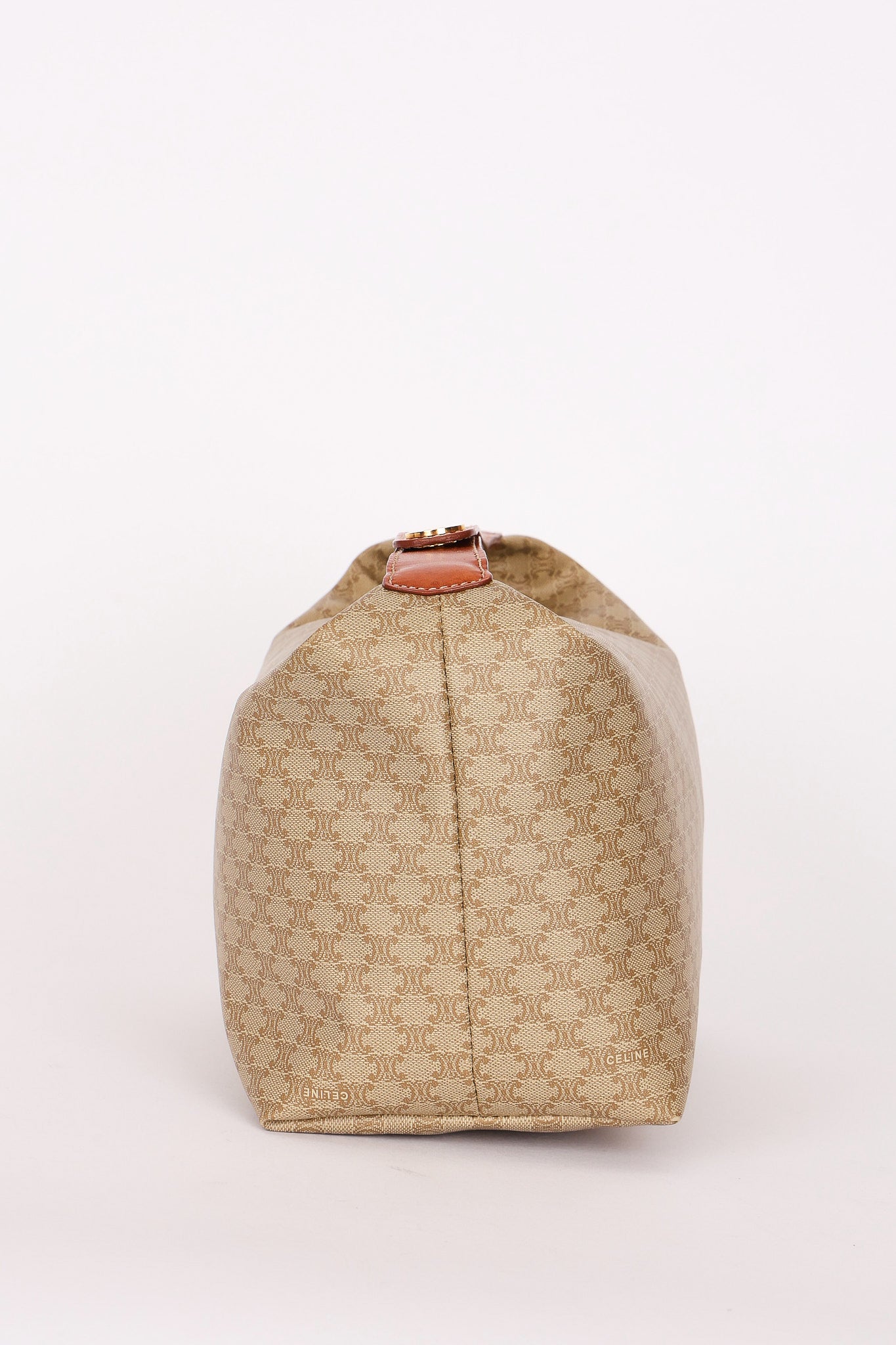 Celine Triomphe Shoulder Bag Coated Canvas